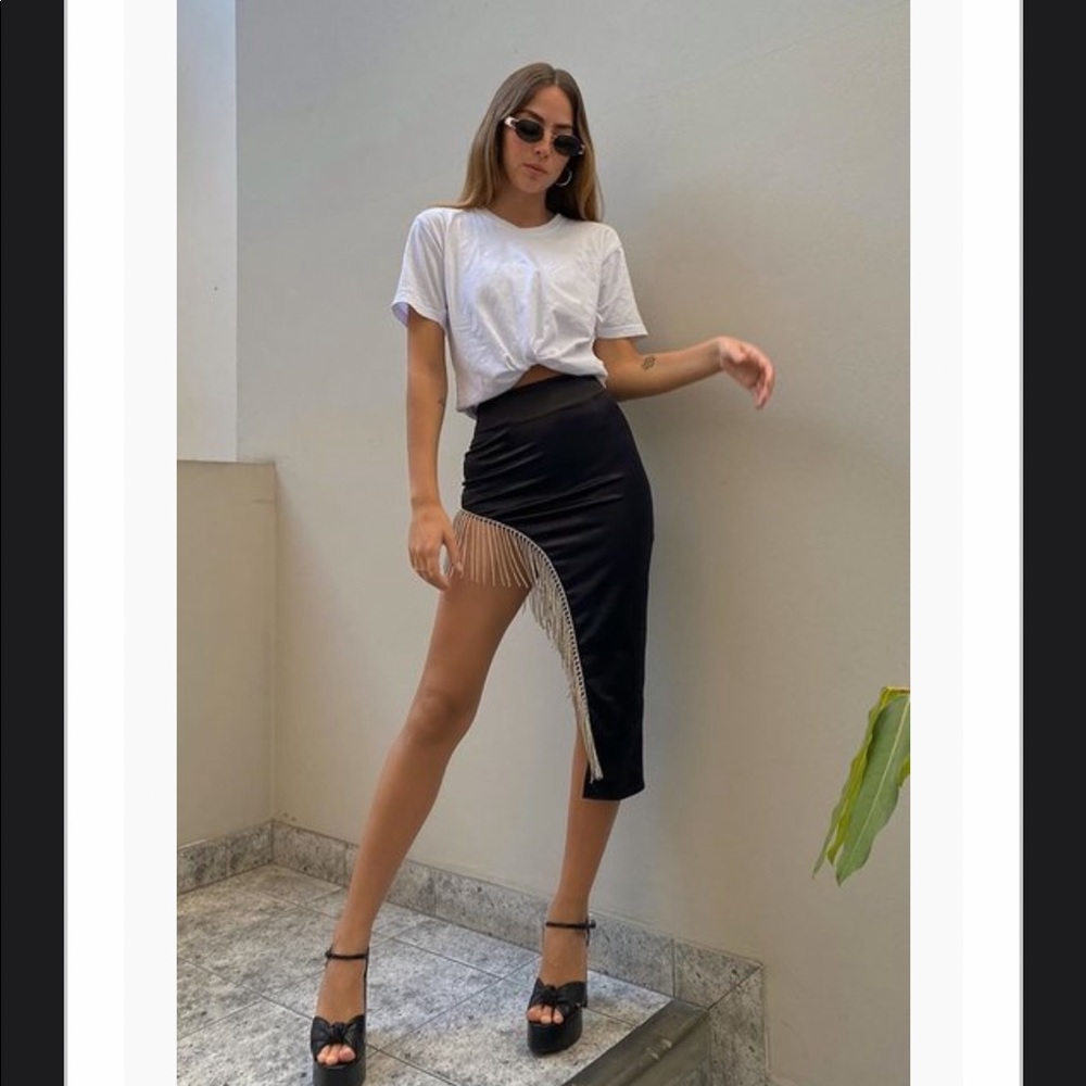 Midi skirt black